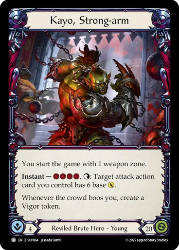 Kayo, Underhanded Cheat // Kayo, Strong-arm Card Back