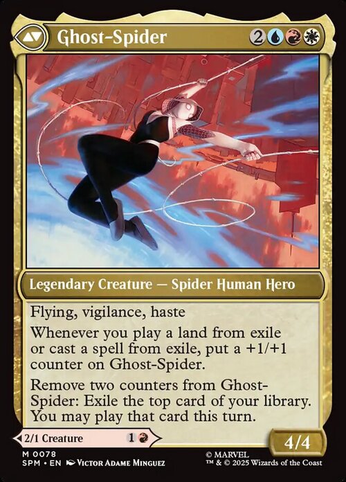 Gwen Stacy // Ghost-Spider Card Back