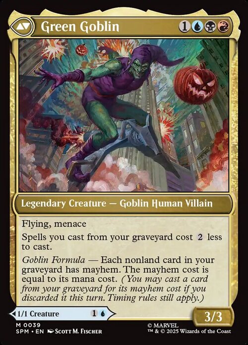 Norman Osborn // Green Goblin Card Back