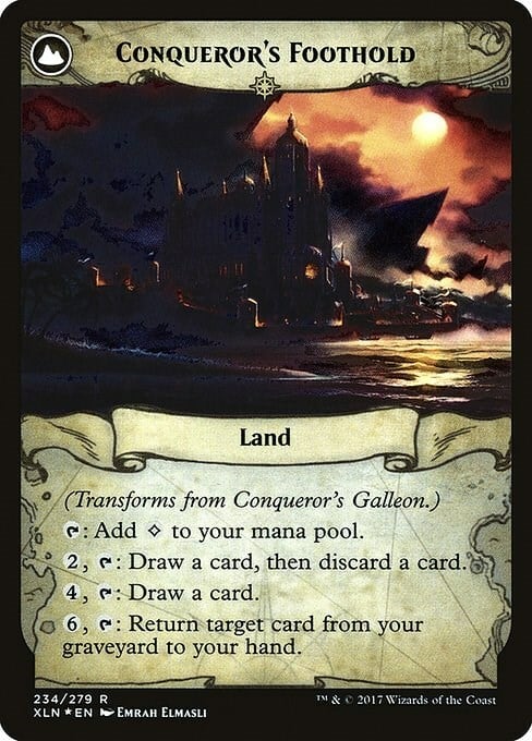 Conqueror's Galleon // Conqueror's Foothold Card Back