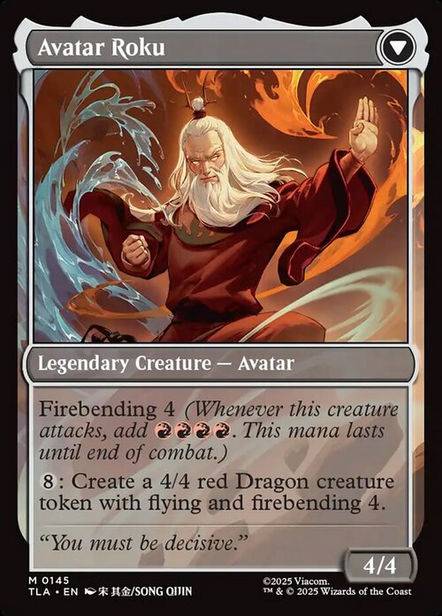 The Legend of Roku // Avatar Roku Card Back