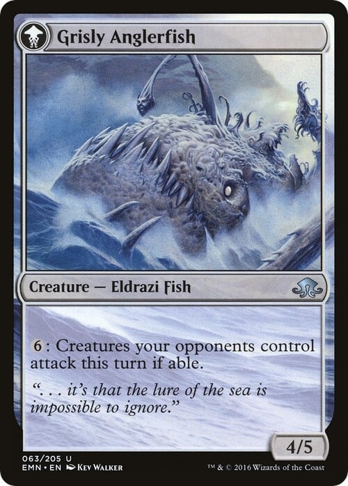Grizzled Angler // Grisly Anglerfish Card Back