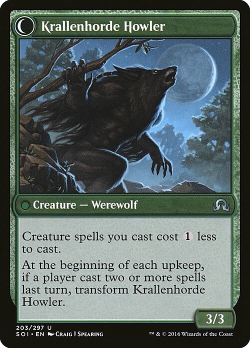 Duskwatch Recruiter // Krallenhorde Howler Card Back