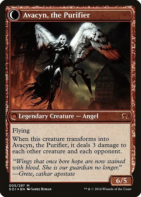 Arcangelo Avacyn // Avacyn, la Purificatrice Card Back