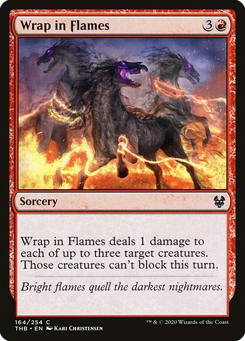 Wrap in Flames Card Front