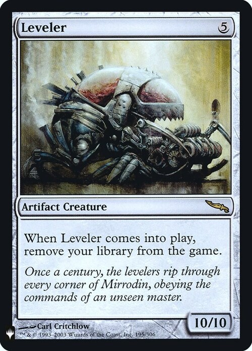 Leveler Card Front