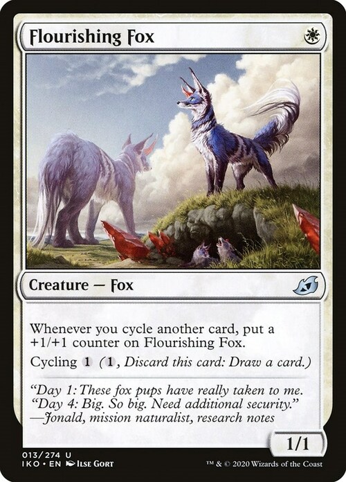 Flourishing Fox Card Front