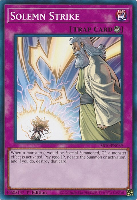 Solemn Strike Card Front