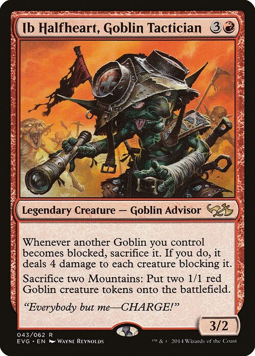 Ib Halfheart, Goblin Tactician Card Front