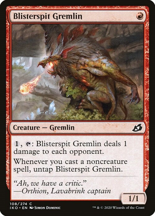 Blisterspit Gremlin Card Front