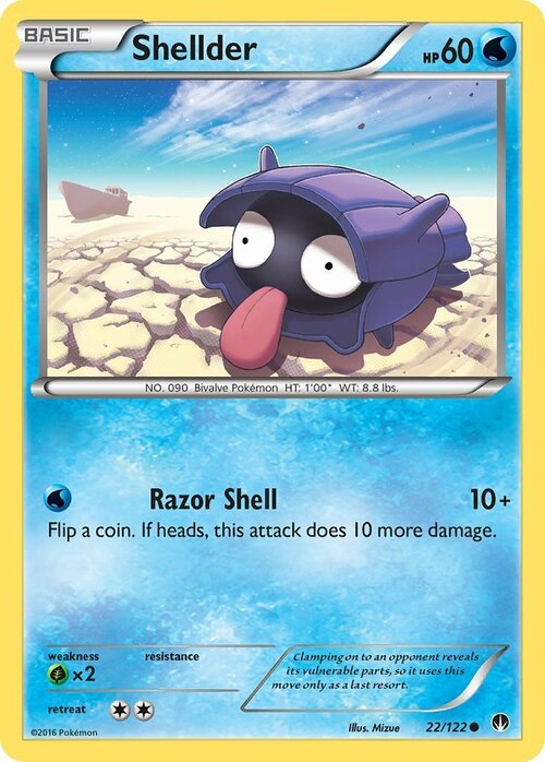 Shellder Card Front