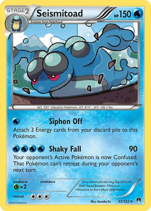 Seismitoad Card Front