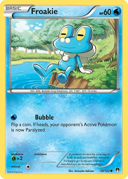 Froakie Card Front