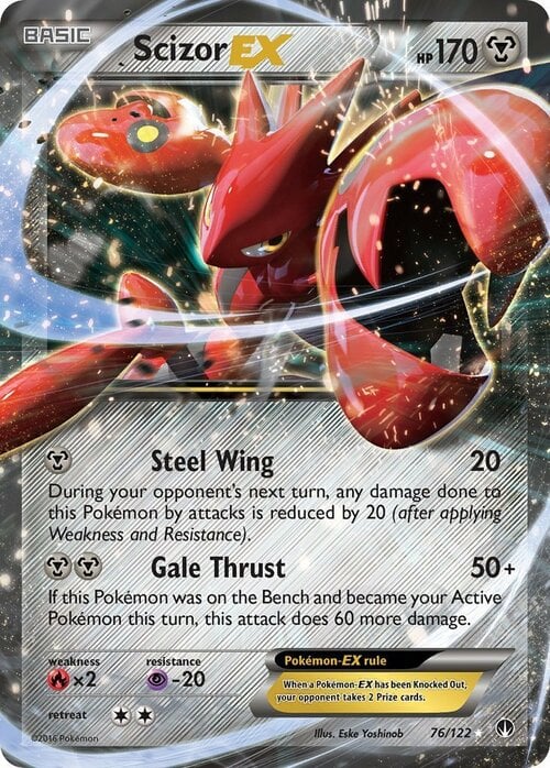 Scizor EX Card Front