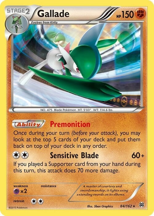 Gallade Card Front