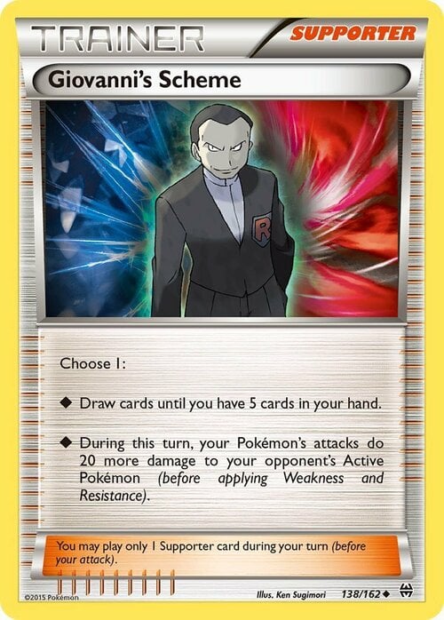 Giovanni's Scheme Card Front