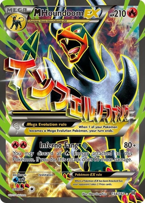 M Houndoom EX Card Front