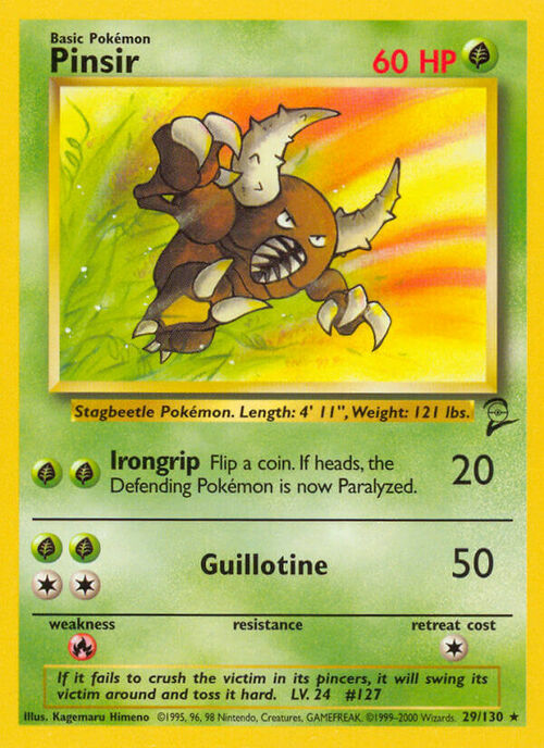 Pinsir Card Front