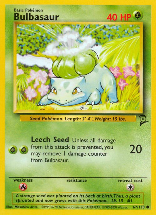 Bulbasaur Card Front