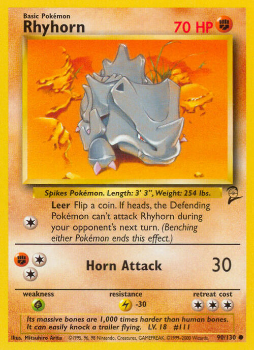 Rhyhorn Card Front