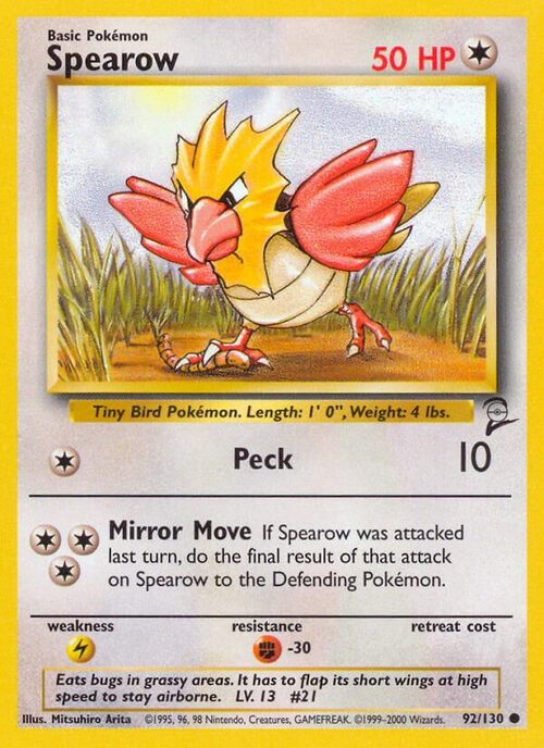 Spearow Card Front