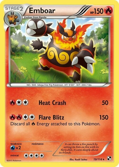 Emboar Card Front