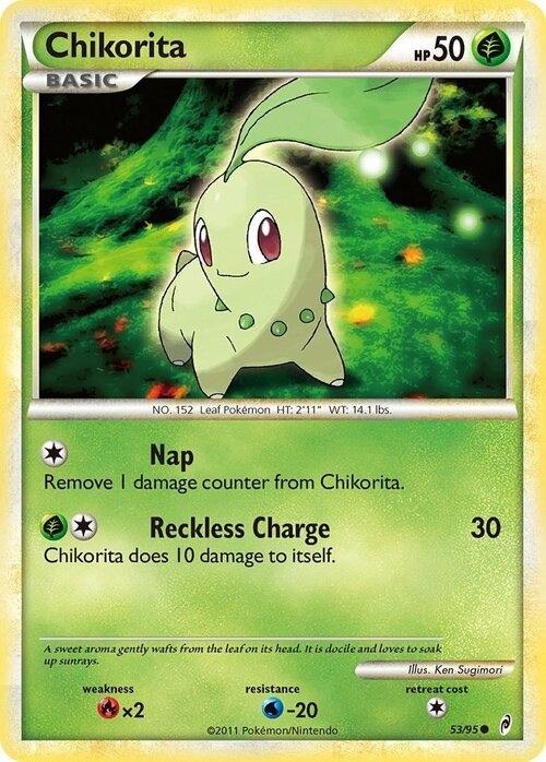 Chikorita Card Front