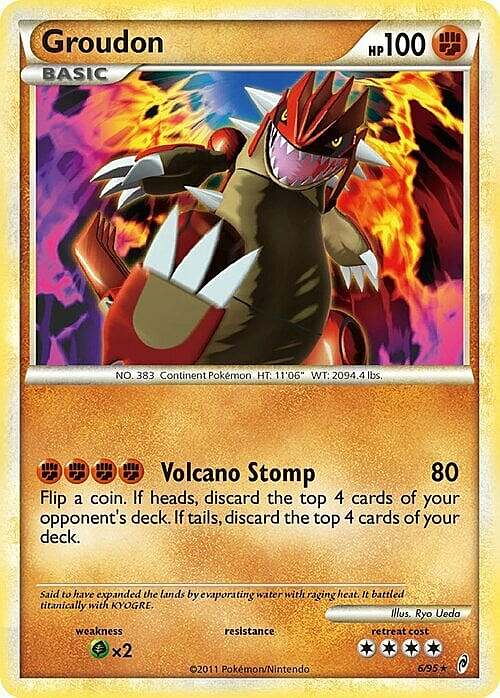 Groudon Card Front