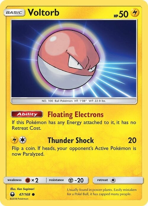 Voltorb Card Front