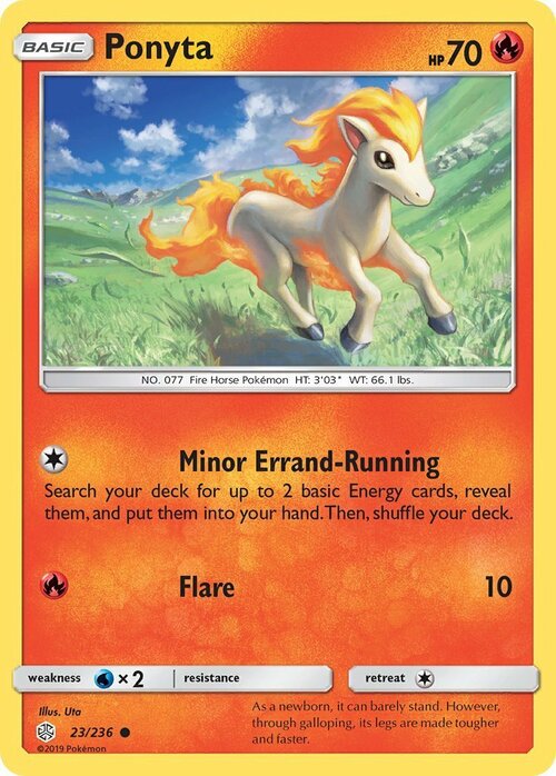 Ponyta Card Front