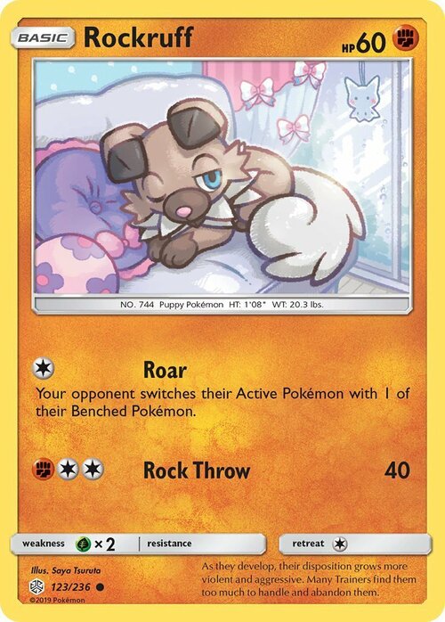 Rockruff Card Front