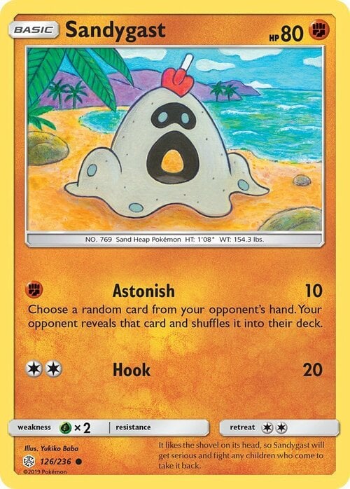 Sandygast Card Front