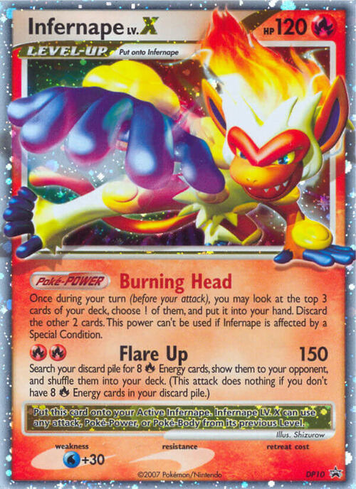 Infernape LV.X Card Front