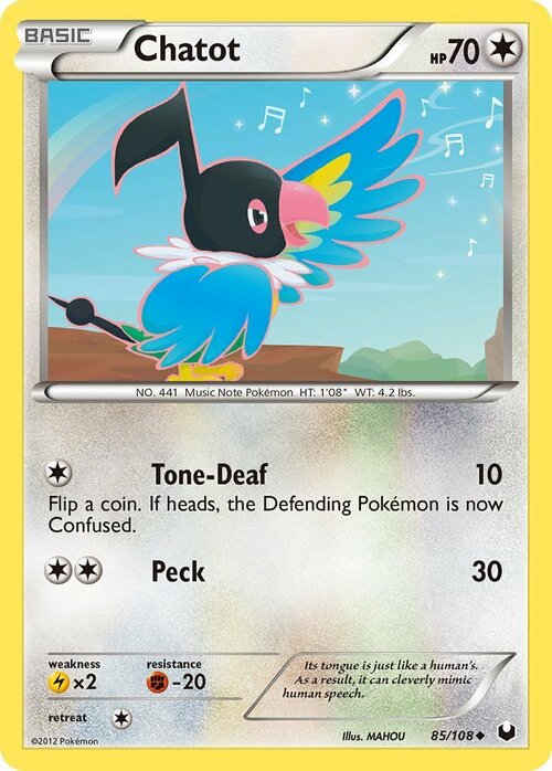 Chatot Card Front