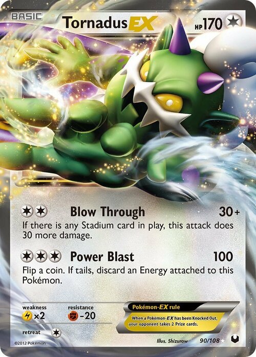 Tornadus EX Card Front