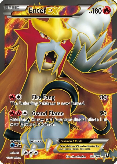 Entei EX Card Front