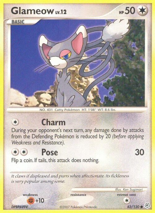 Glameow Lv.12 Card Front