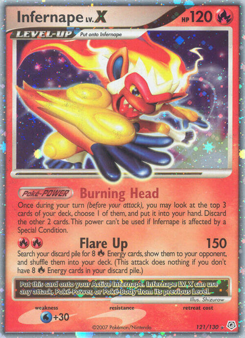 Infernape LV.X Card Front