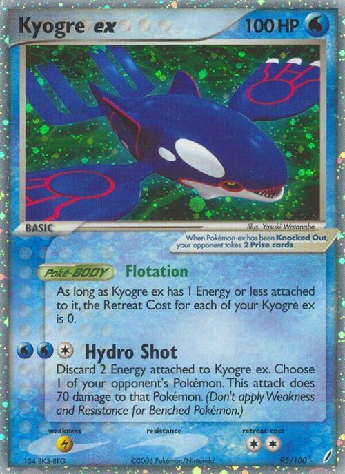 Kyogre ex Card Front