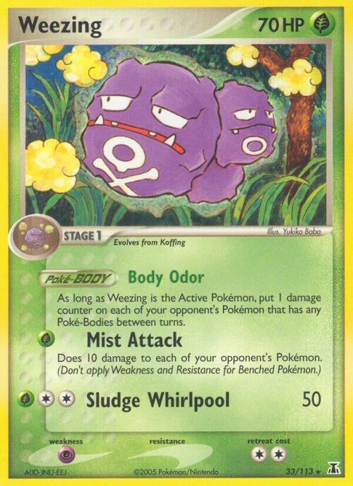 Weezing Card Front