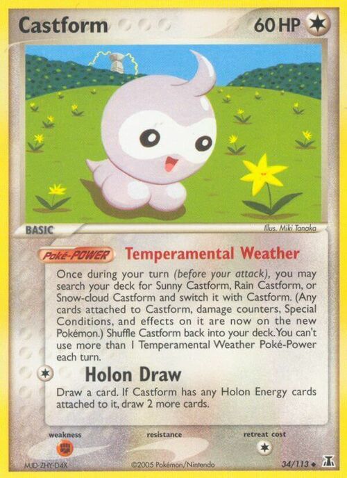 Castform Card Front