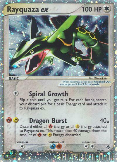 Rayquaza ex Card Front