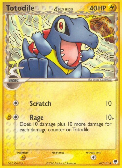 Totodile δ Card Front