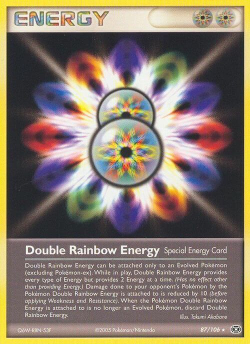 Double Rainbow Energy Card Front