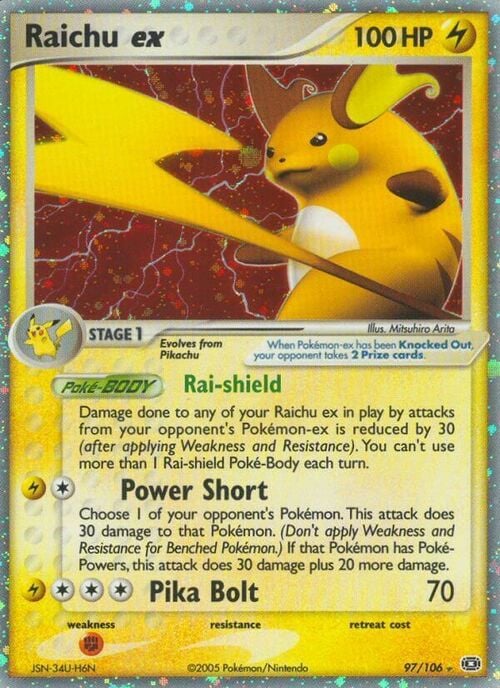 Raichu ex Card Front