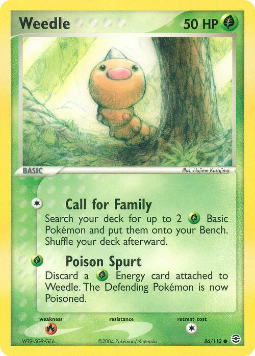 Weedle Card Front