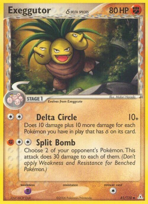 Exeggutor δ Card Front