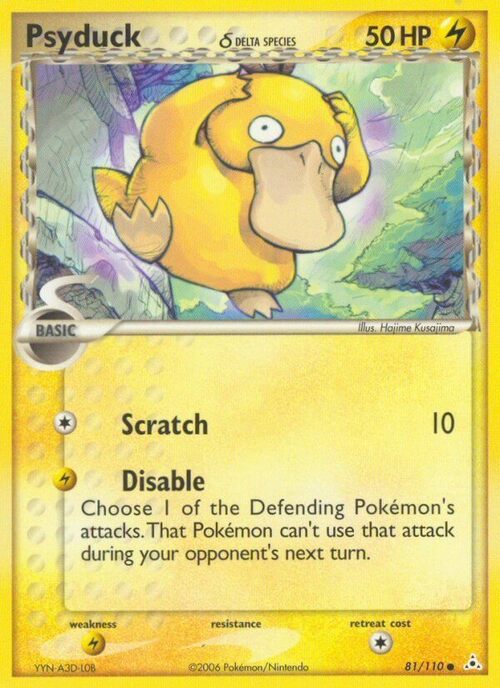 Psyduck δ Card Front