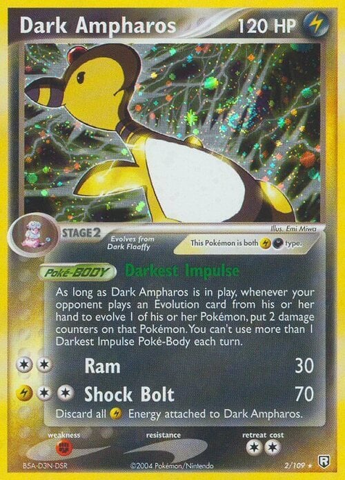 Dark Ampharos Card Front