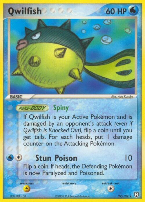 Qwilfish Card Front